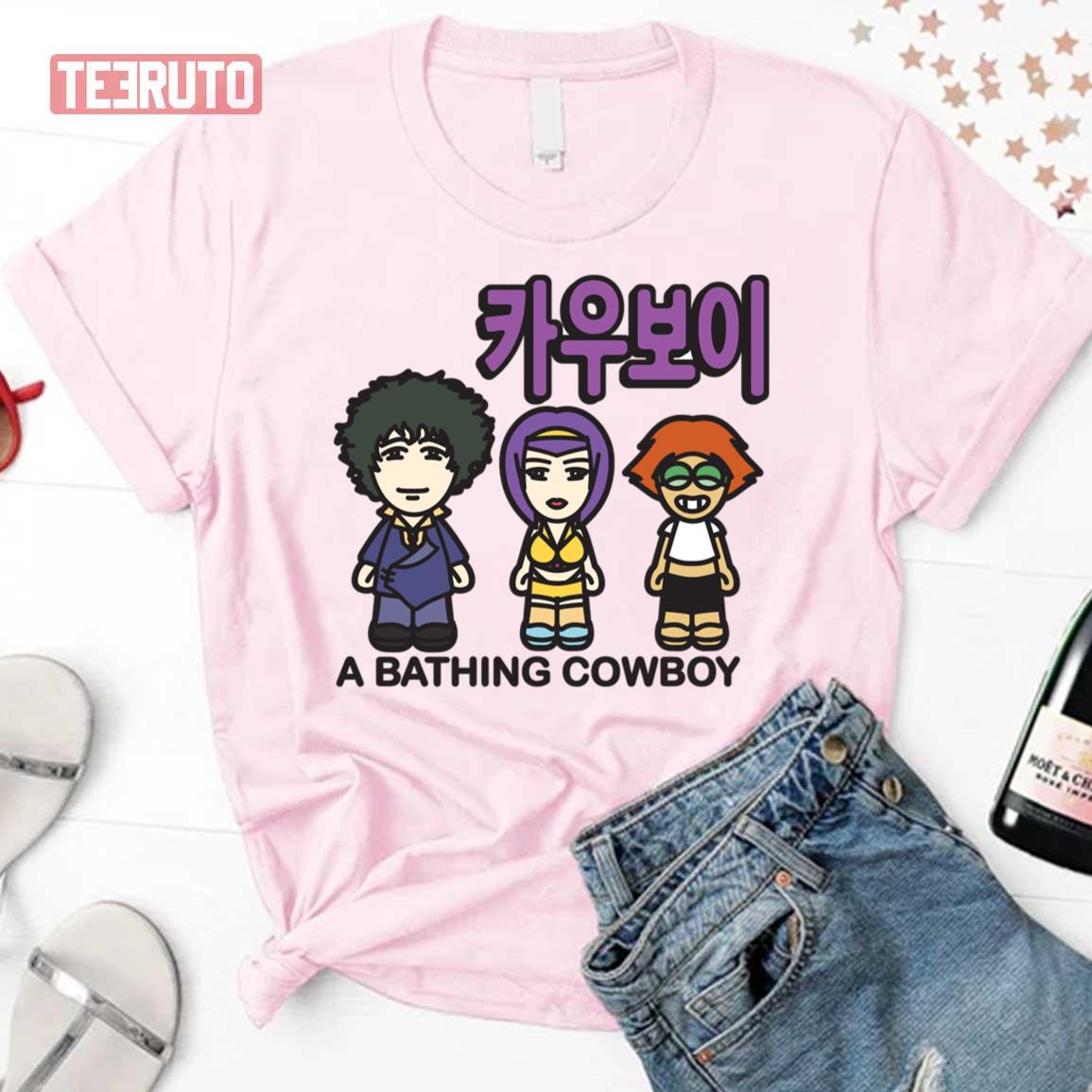 A Bathing Cowboy Bebop Chibi Design Unisex T-Shirt