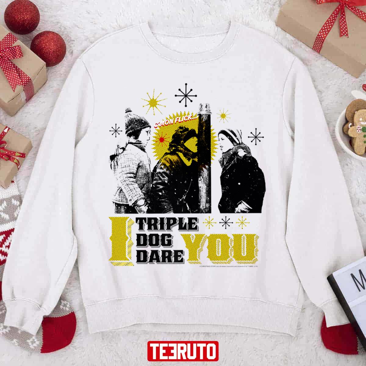 A Christmas Story I Triple Dog Dare You Premium Unisex Sweatshirt