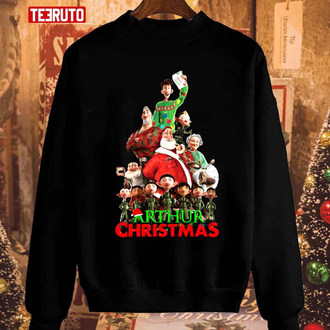 A Hair's Breadth Arthur Christmas Unisex Sweatshirt - Teeruto
