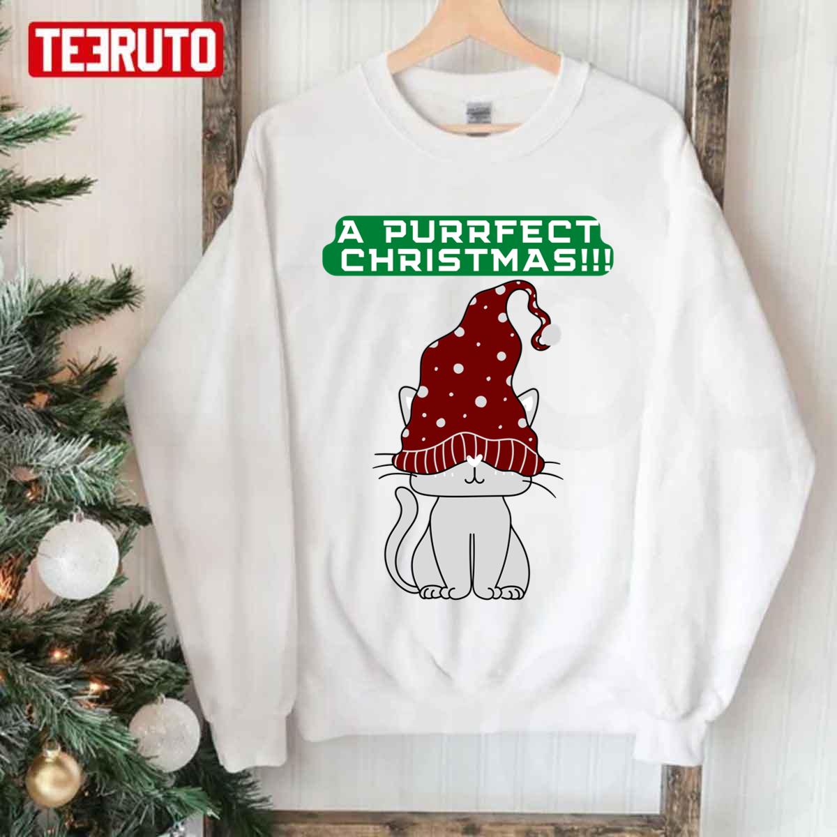 A Purrfect Christmas Cat Unisex Sweatshirt