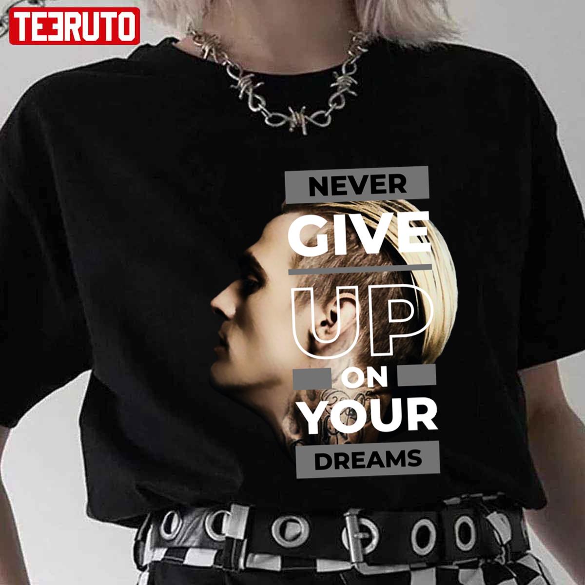 Aaron Carter Never Give Up On Your Dream Tribute Photographic Unisex T-Shirt