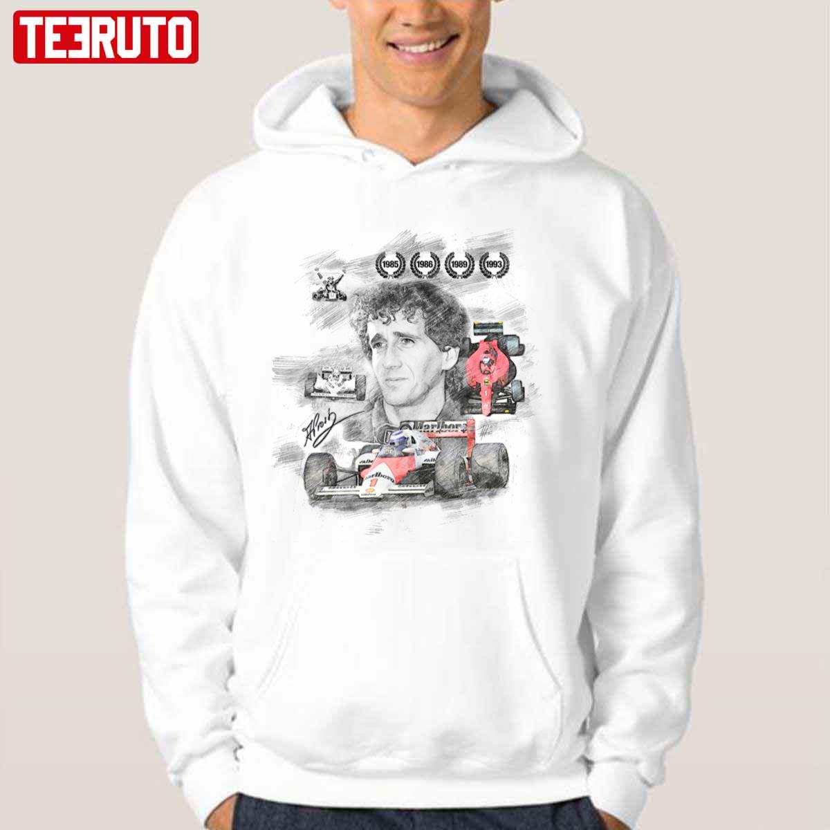 Alain Prost The Car Racing Legend F1 Unisex Hoodie