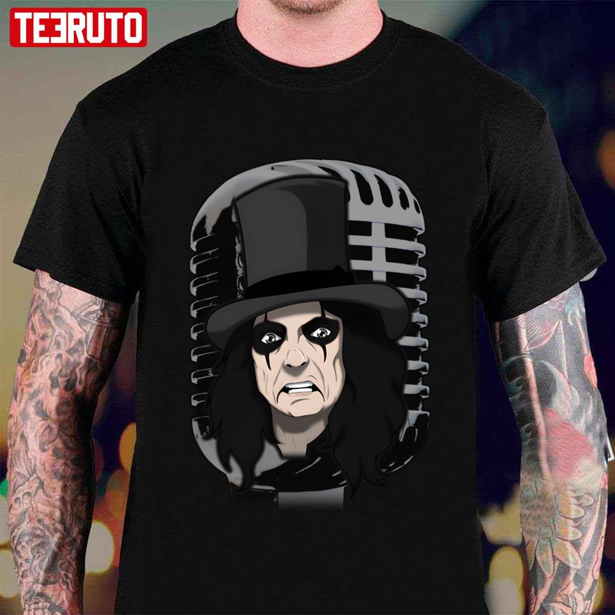 Alice Cooper With The Mic Unisex T-Shirt