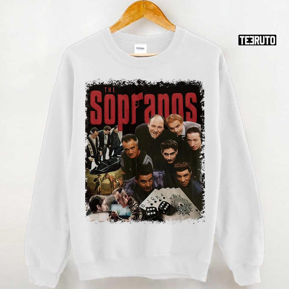 All Characters In The Sopranos Vintage Style Unisex Sweatshirt