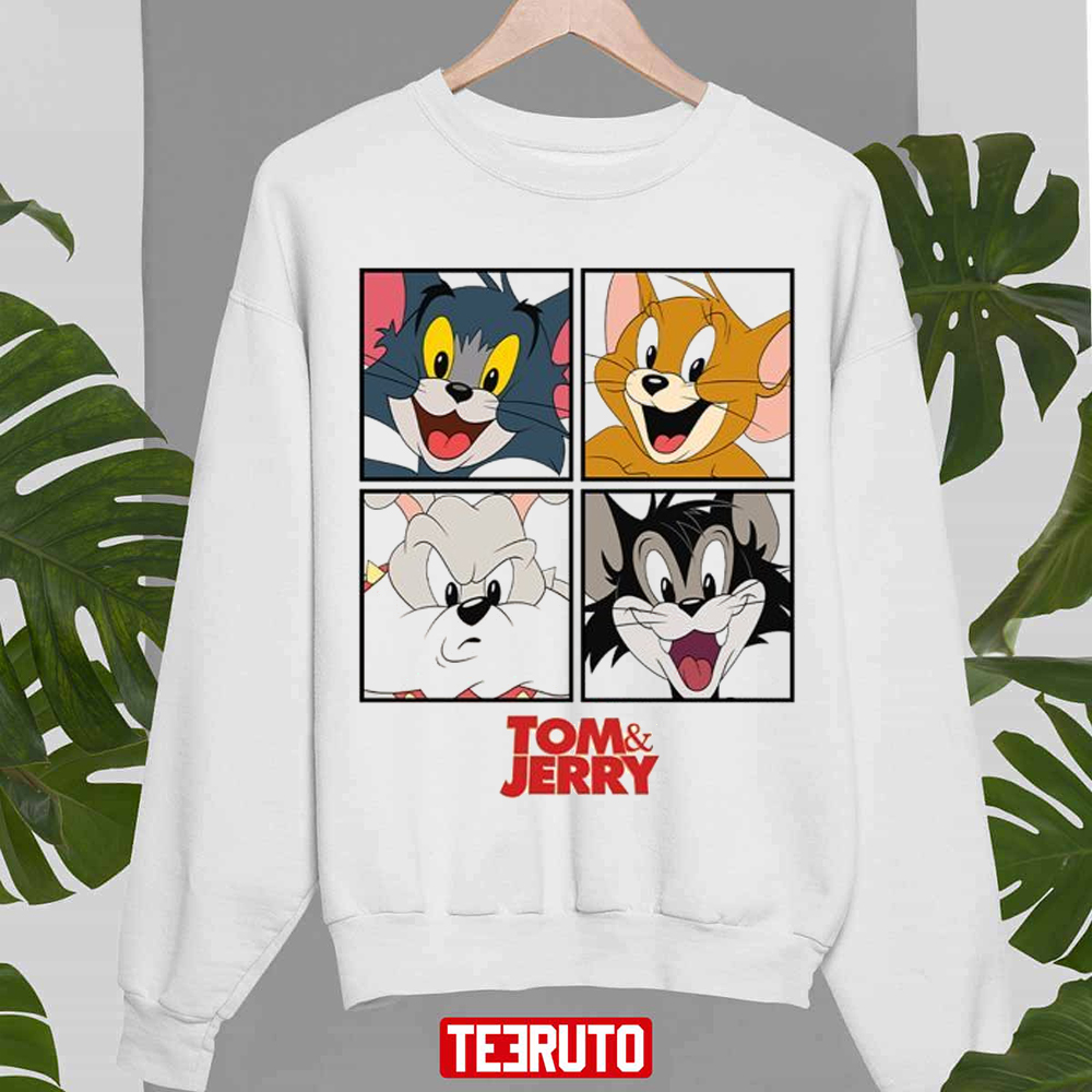 All Characters In Tom And Jerry Funny Cartoon Unisex Sweatshirt