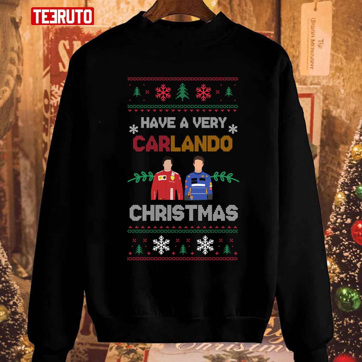 All I Want For Christmas Is Carlos Sainz Christmas Pattern Unisex Sweatshirt