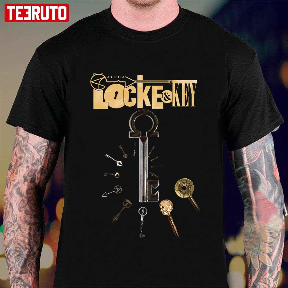 Alpha Locke And Key Jessup Design Unisex T-shirt