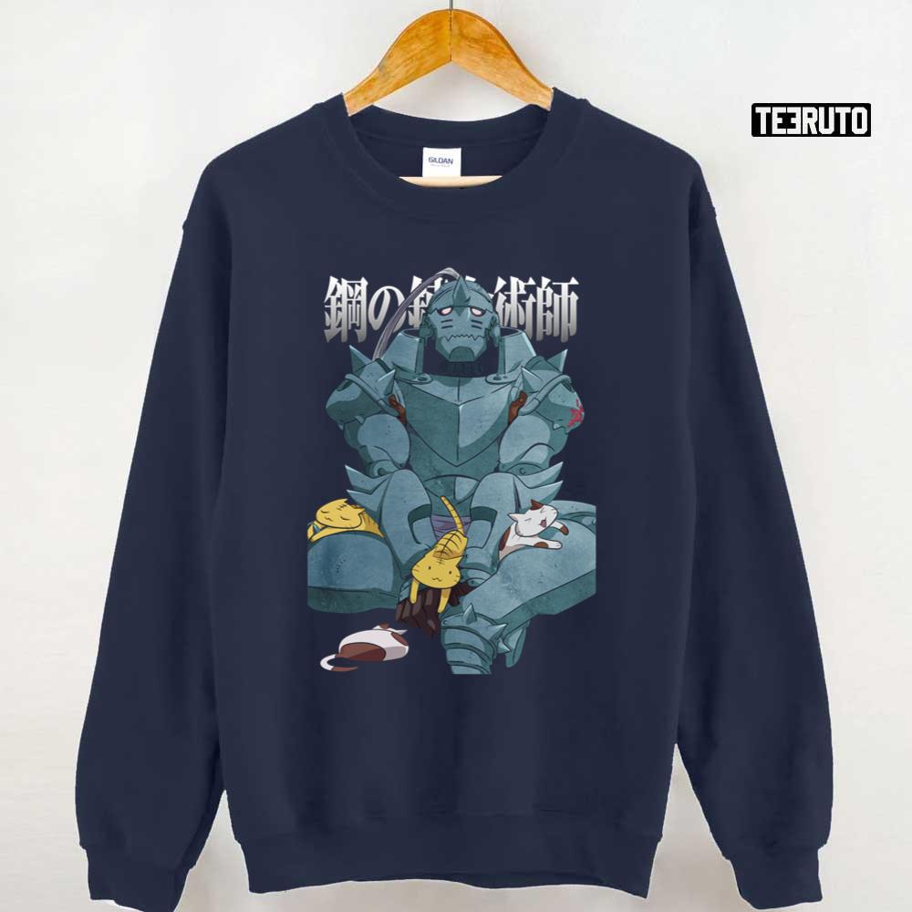 Alphonse Elric Sitting Fullmetal Alchemist Character Unisex Sweatshirt