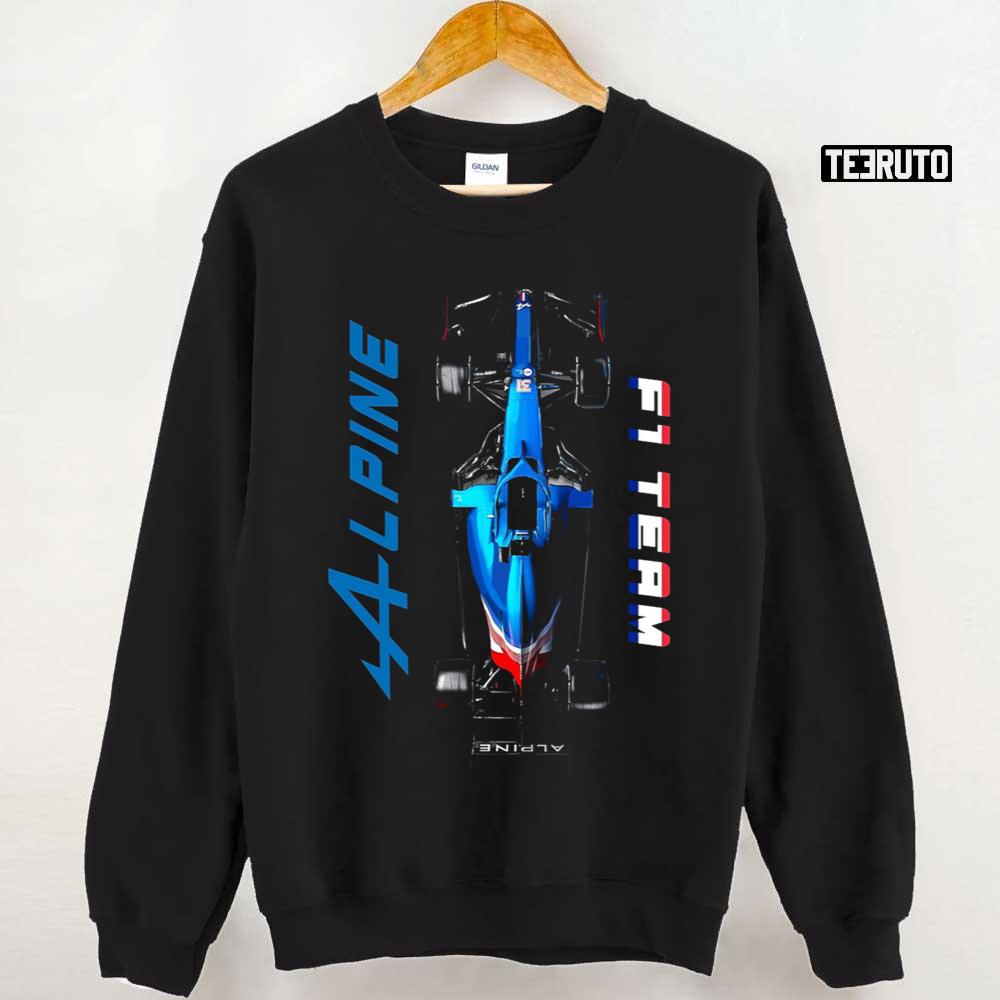 Alpine F1 Team Car Racing Design Unisex Sweatshirt