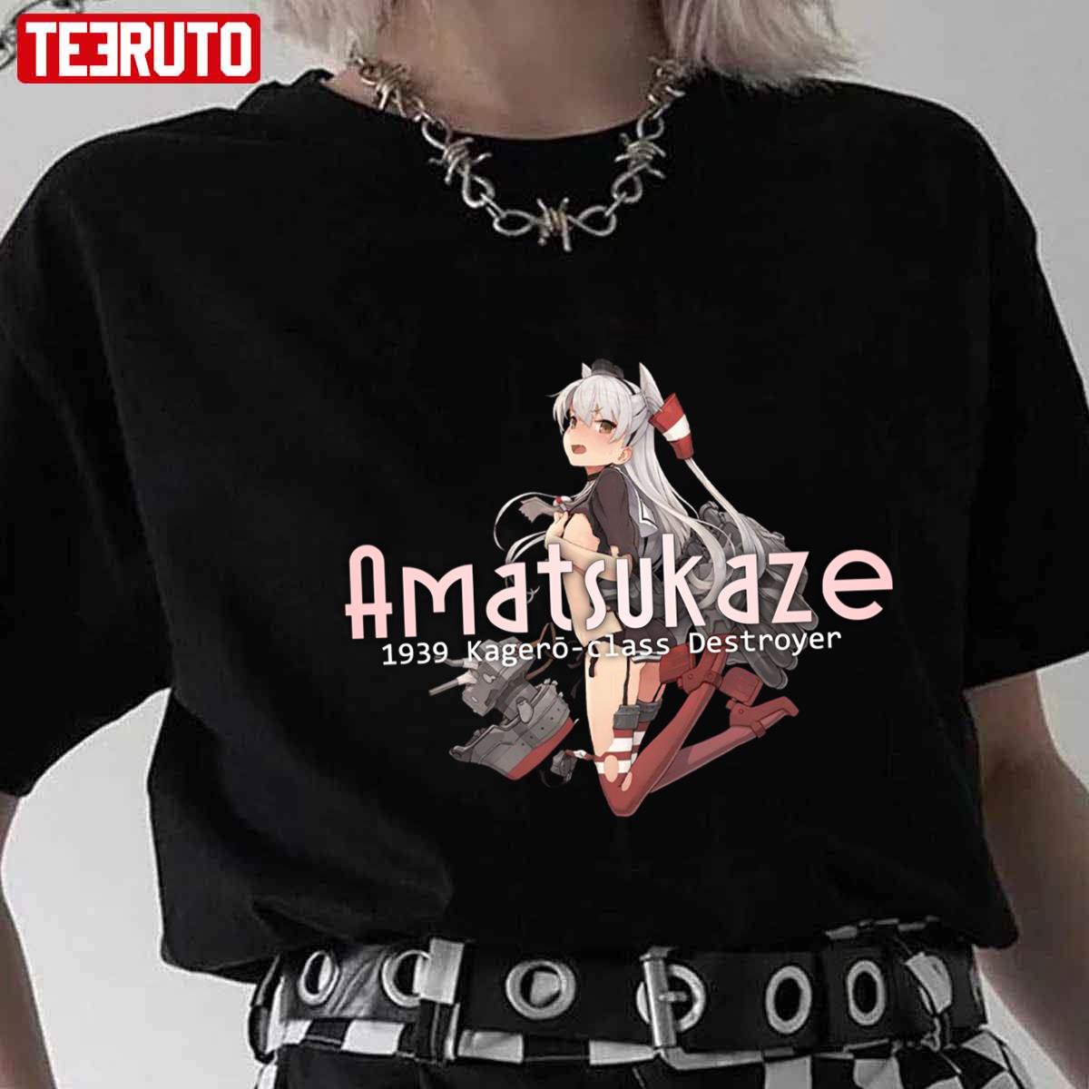 Amatsukaze 1939 Kagero Class Destroyer Kancolle Unisex T-Shirt