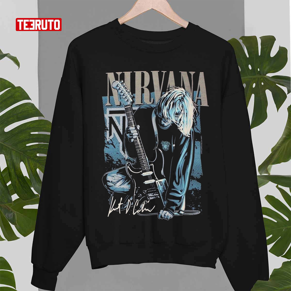 An Old Design Of Nirvana Playing Guitar Unisex Sweatshirt