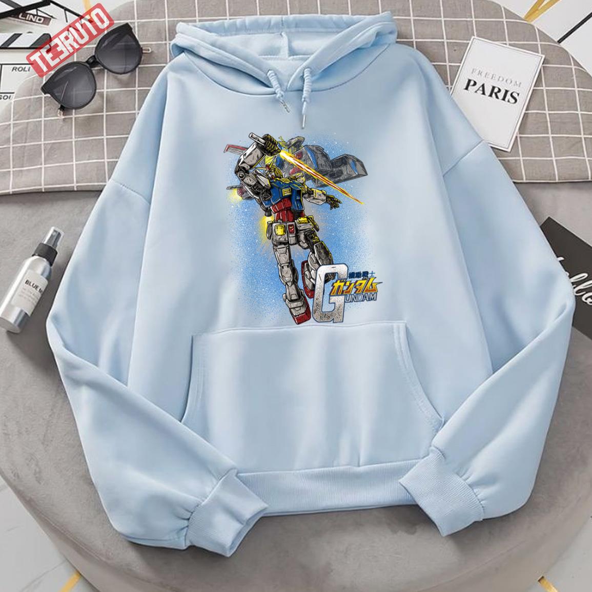 Animated Character Gundam Mecha Unisex Hoodie