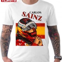 Animated Design Formula 1 Carlos Sainz Unisex T-Shirt