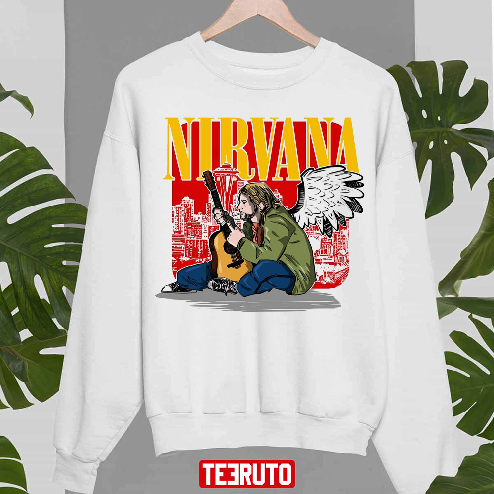 Animated The Legend Kurt Cobain Nirvana Rest In Peace Unisex Sweatshirt