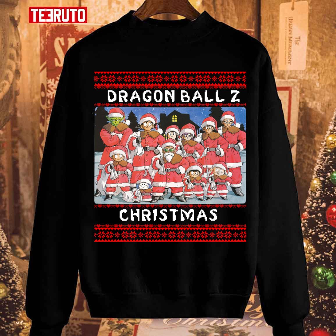 Anime Dragonball Christmas Funny Squad Unisex Sweatshirt
