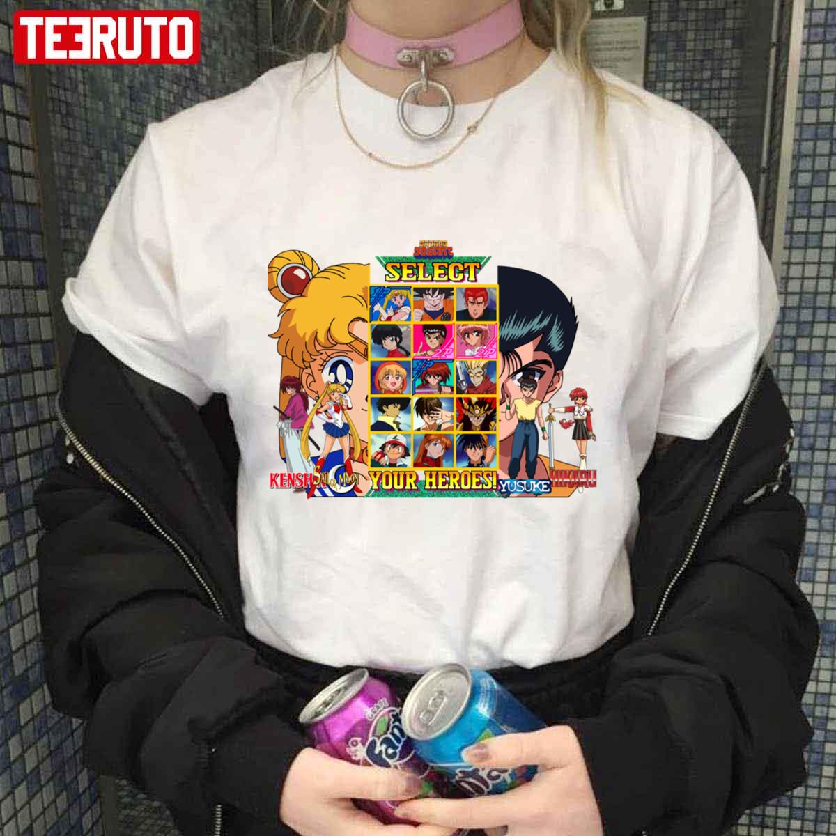 Anime Select Your 90s Heroes Sailor Moon Yusuke Unisex T-shirt