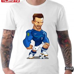 Antoine Griezmann Stepping On A Ball Chibi Design Unisex T-Shirt