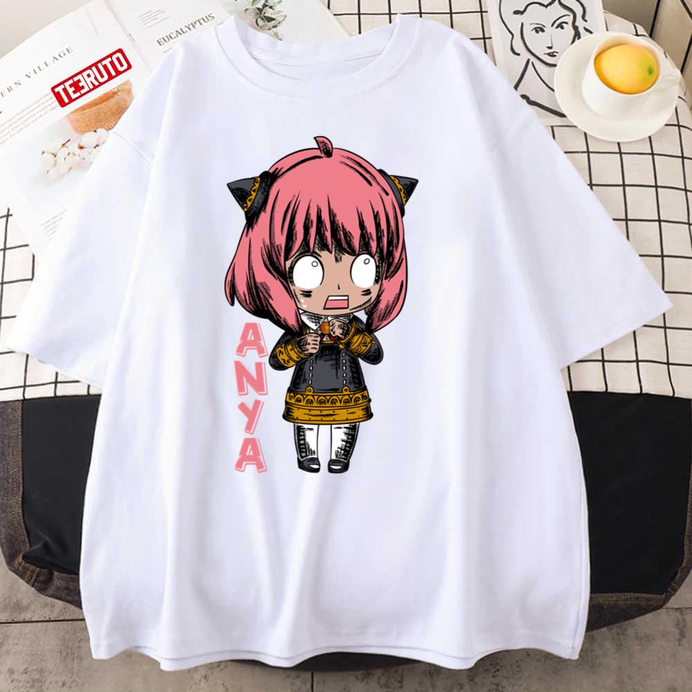 Anya Chibi Scary Reaction Spy X Family Unisex T-Shirt