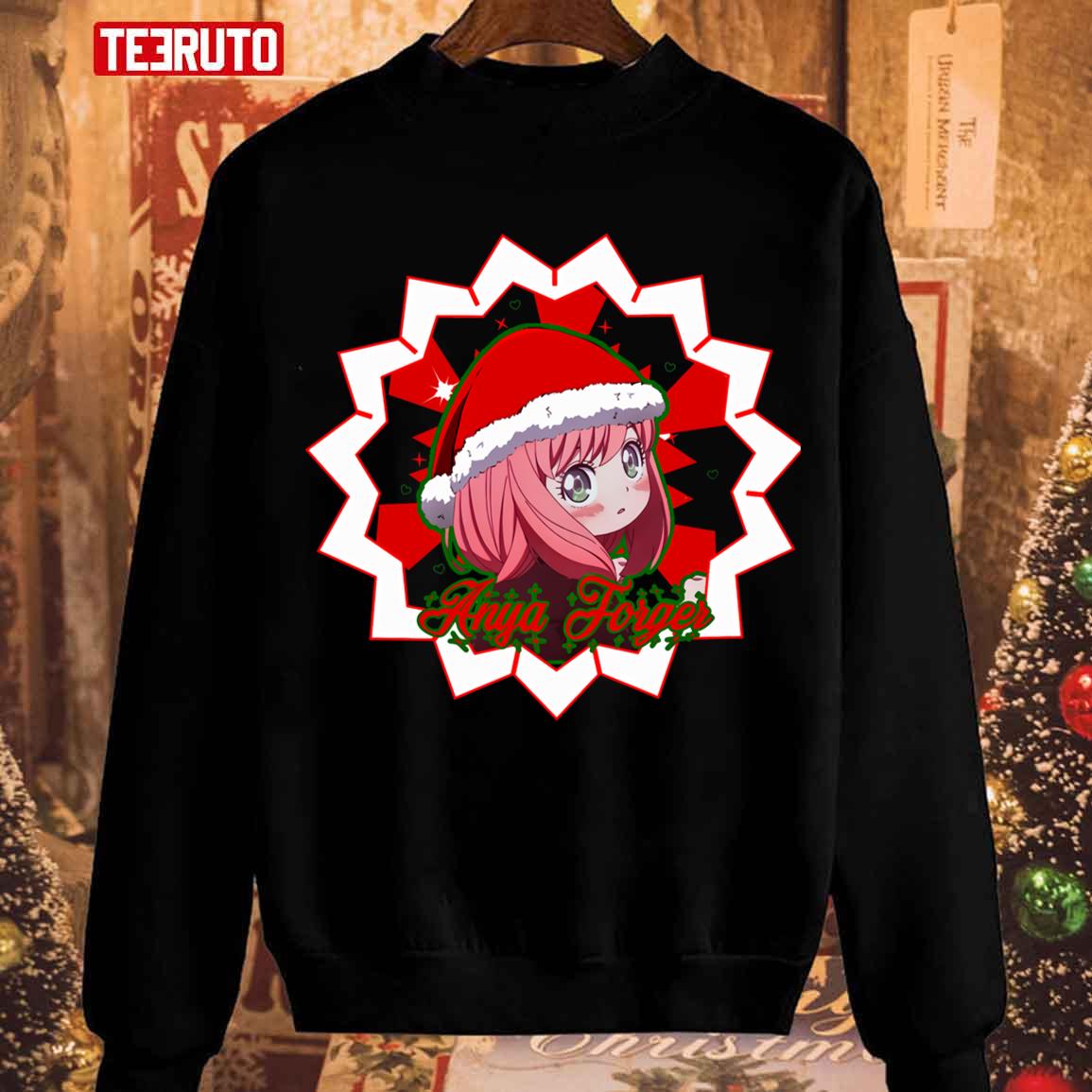 Anya’s Christmas Spy X Family Red Design Unisex Sweatshirt