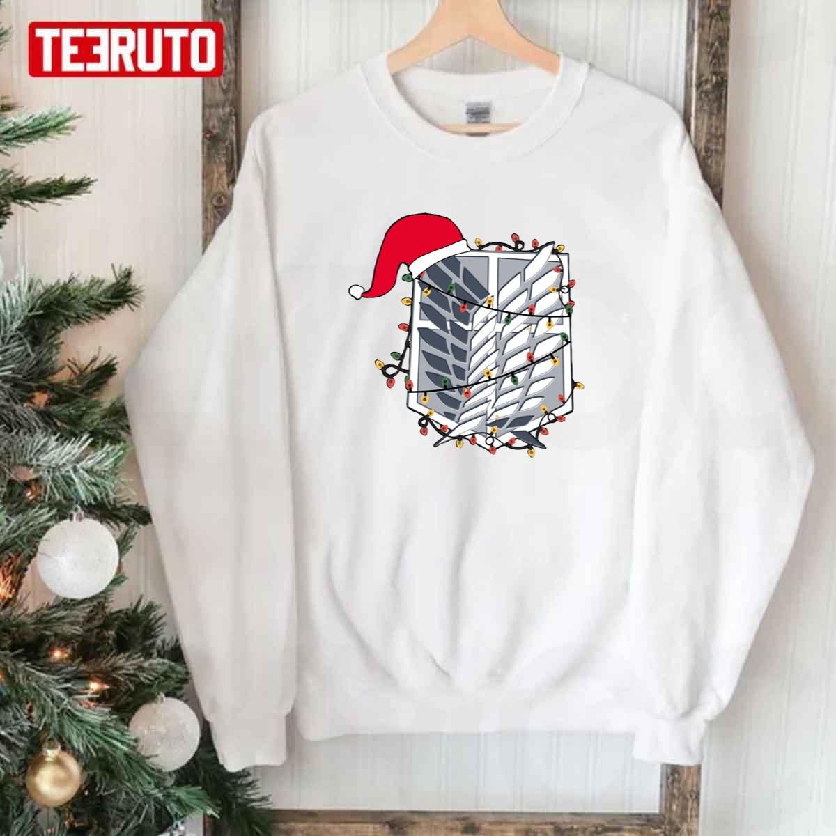 Aot Wings Of Freedom Christmas Logo Unisex Sweatshirt