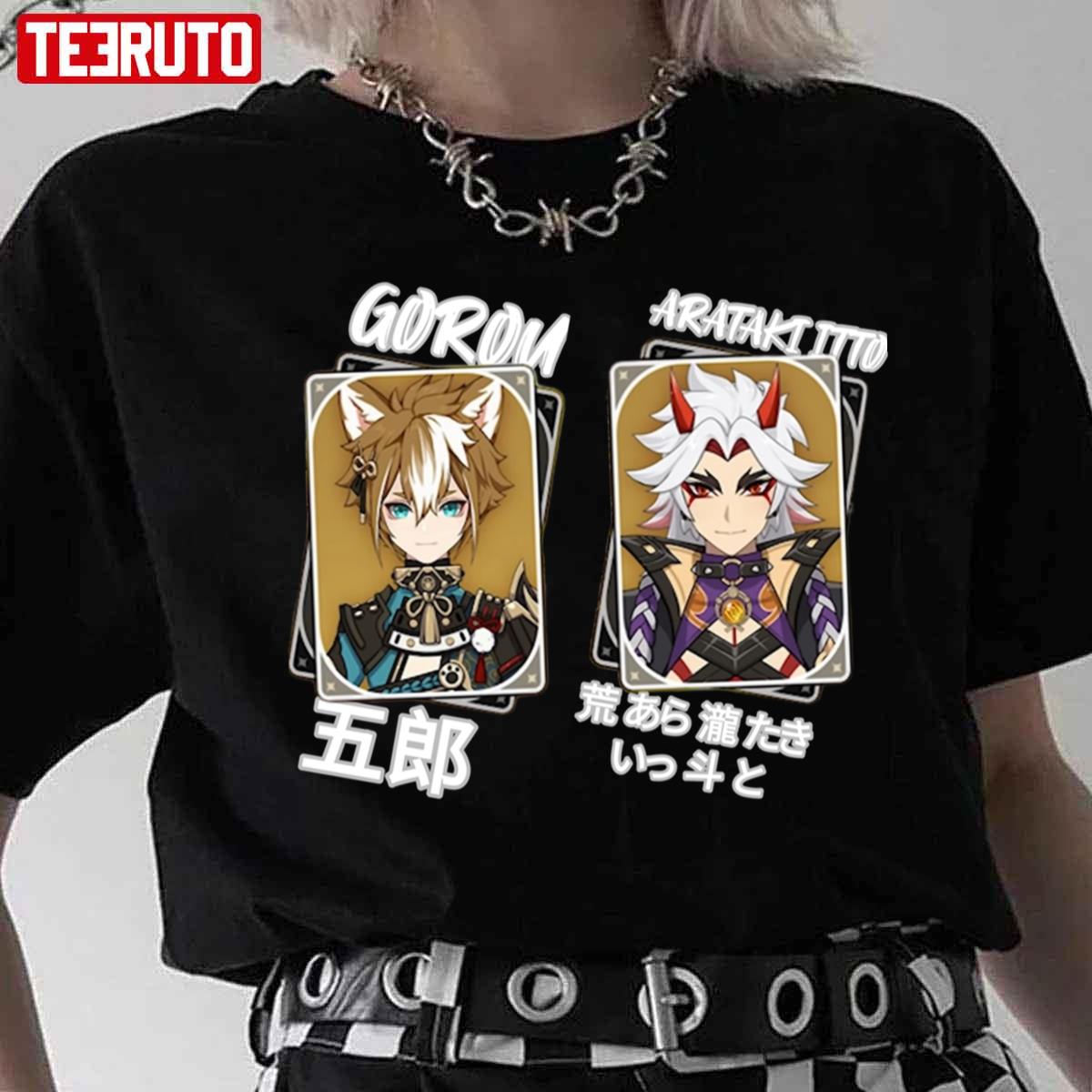 Arataki Itto And Gorou Genshin Impact Unisex T-Shirt