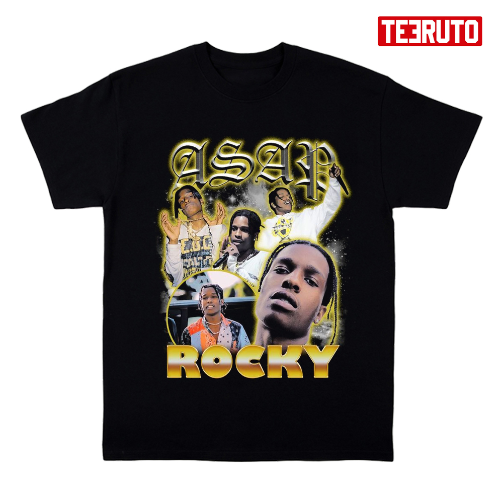 Asap Rocky Oldschool Rap Bootleg Design Unisex T-Shirt - Teeruto