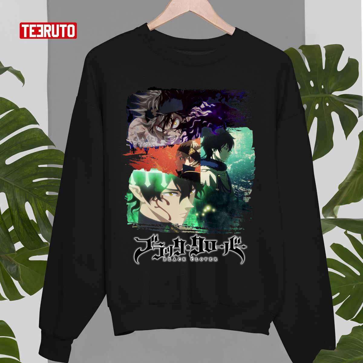 Asta And Yuno Black Clover Black Unisex Sweatshirt