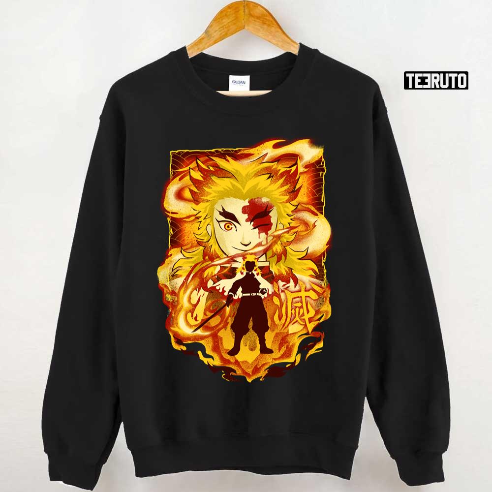 Attack Of The Flame Demon Slayer Unisex Sweatshirt