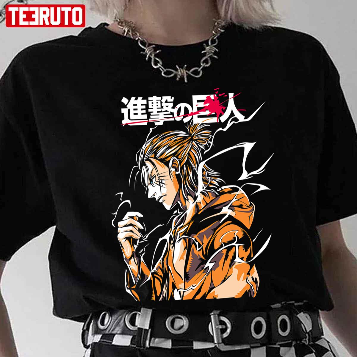 Attack On Titan Character Eren Yeager Smoke Unisex T-Shirt
