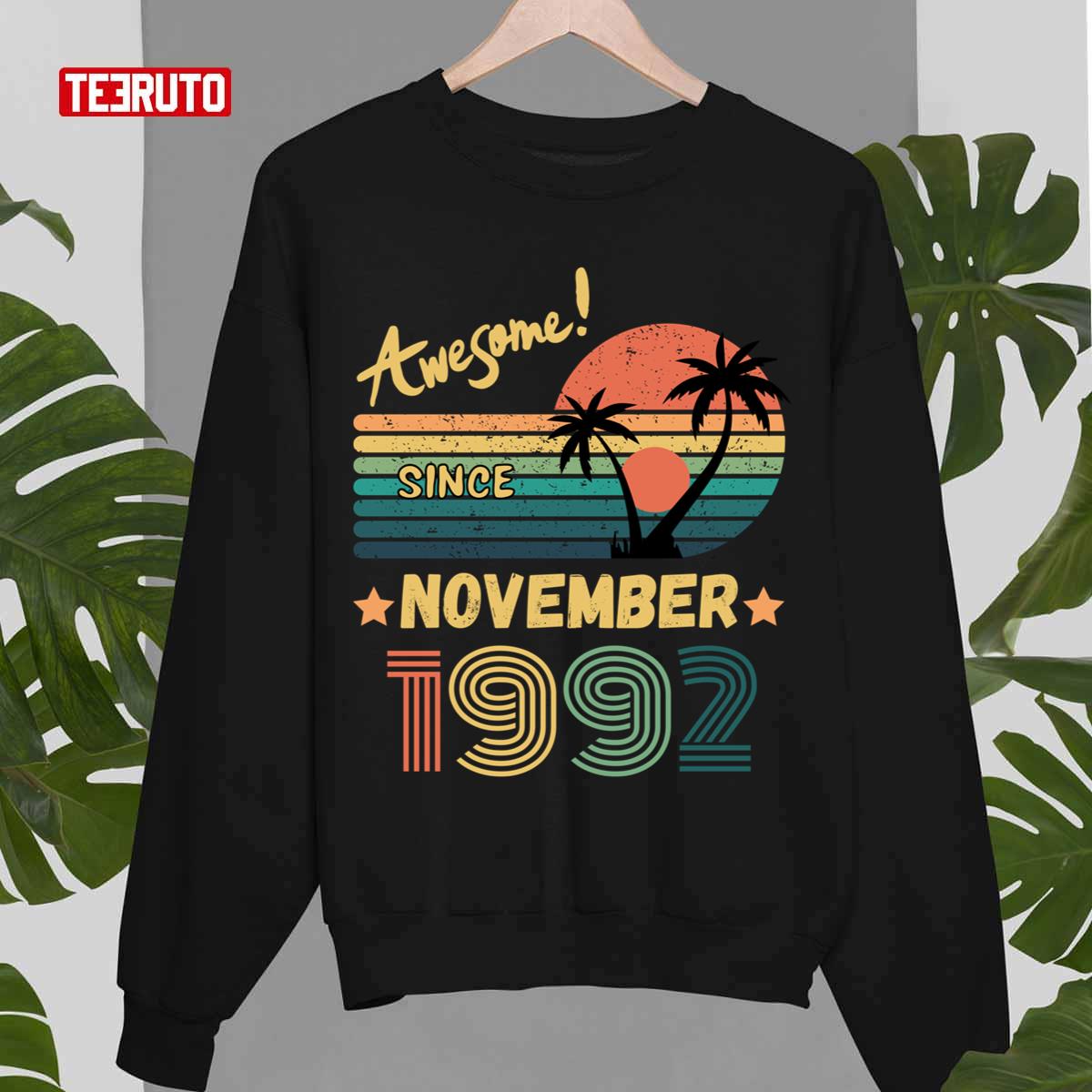 Awesome Since November 1992 Design Vintage Unisex Sweatshirt
