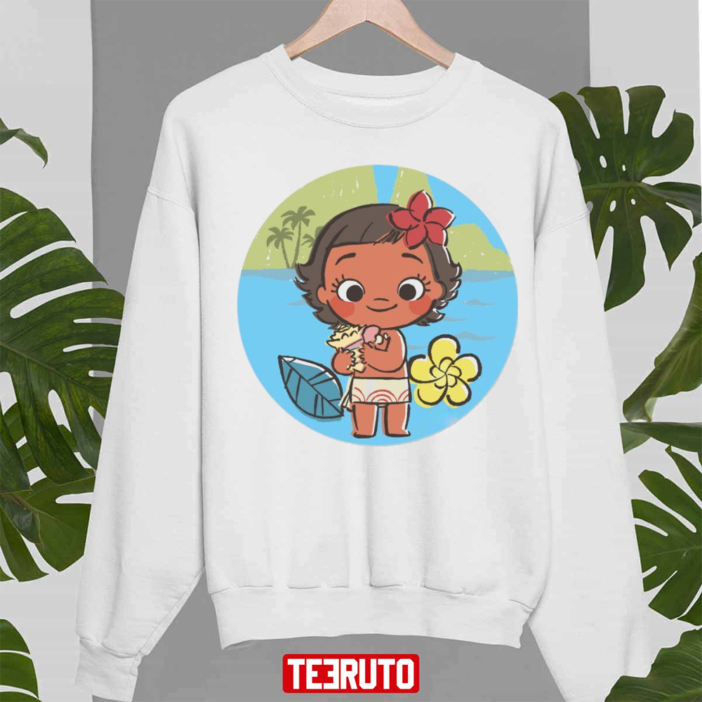 Baby Moana The Sea Girl Cartoon Of Disney Unisex Sweatshirt