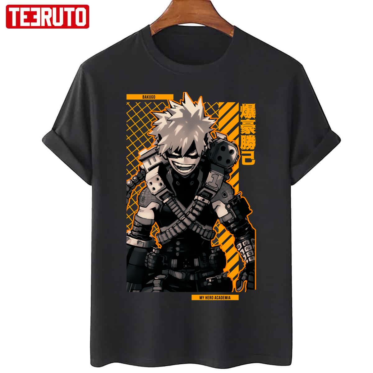 Bakugo My Hero Academia Anime Star Edition Gold Unisex T-Shirt