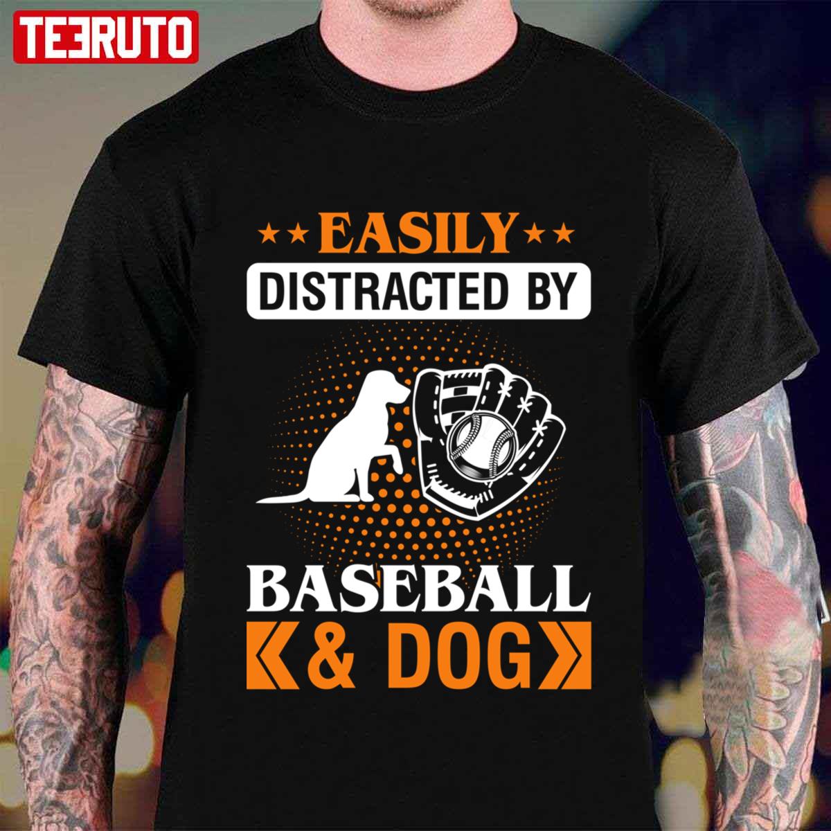 Baseball & Dog Funny Gifts For Baseball And Dog Lovers Unisex T-Shirt