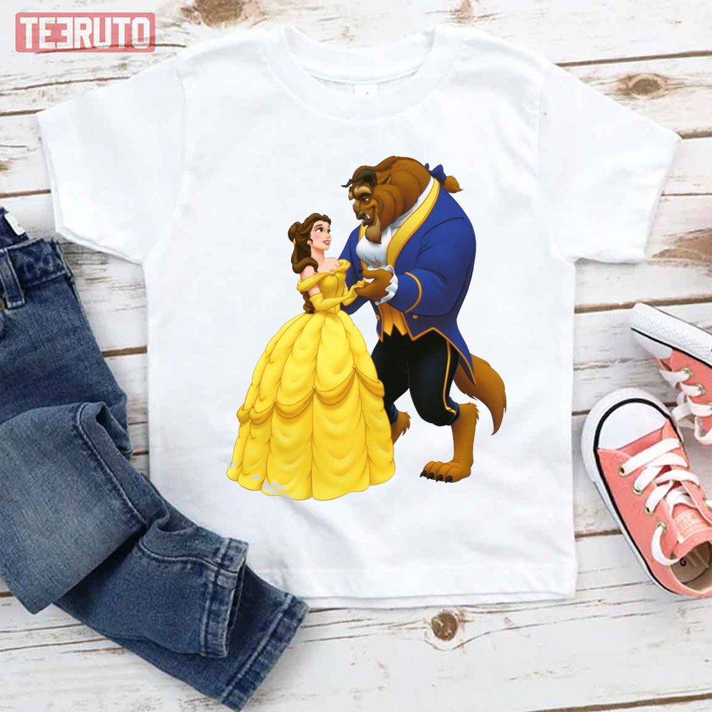 Beauty And The Beast The Iconic Dance In Disney Cartoon Unisex T-Shirt