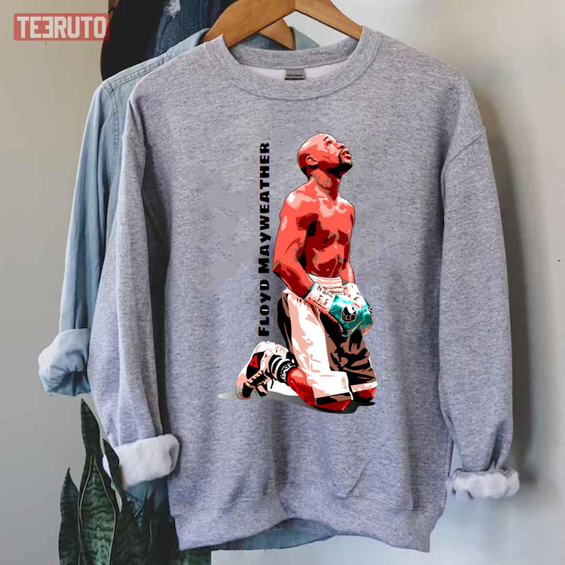 Begging Floyd Mayweather Fanart Boxing Unisex Sweatshirt