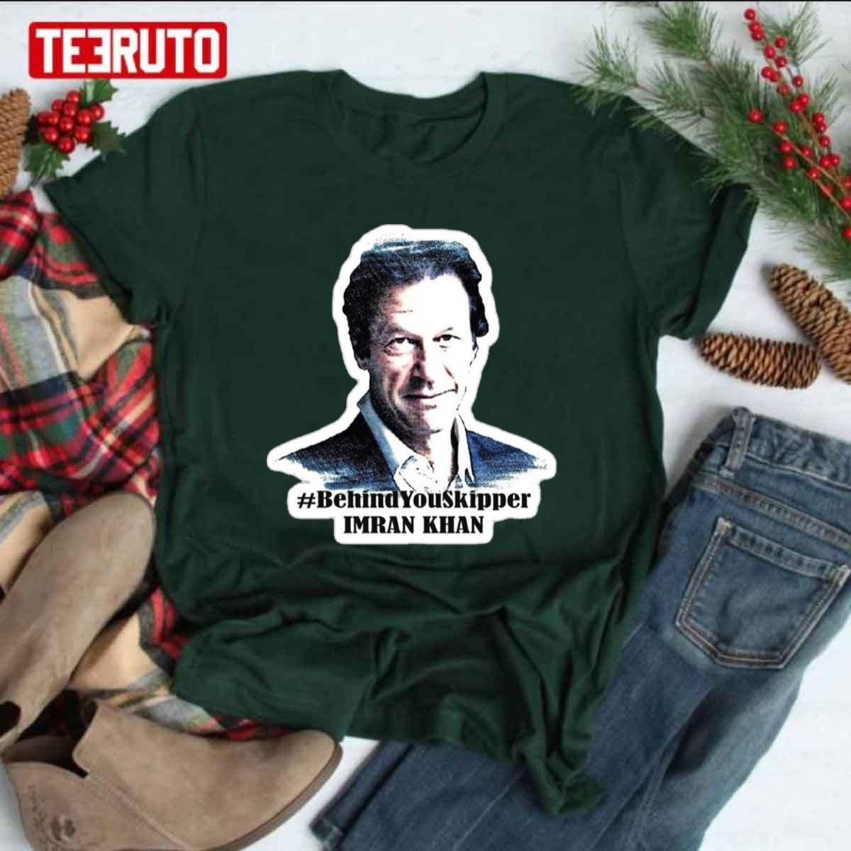 Behind You Skipper Imran Khan Unisex T-shirt