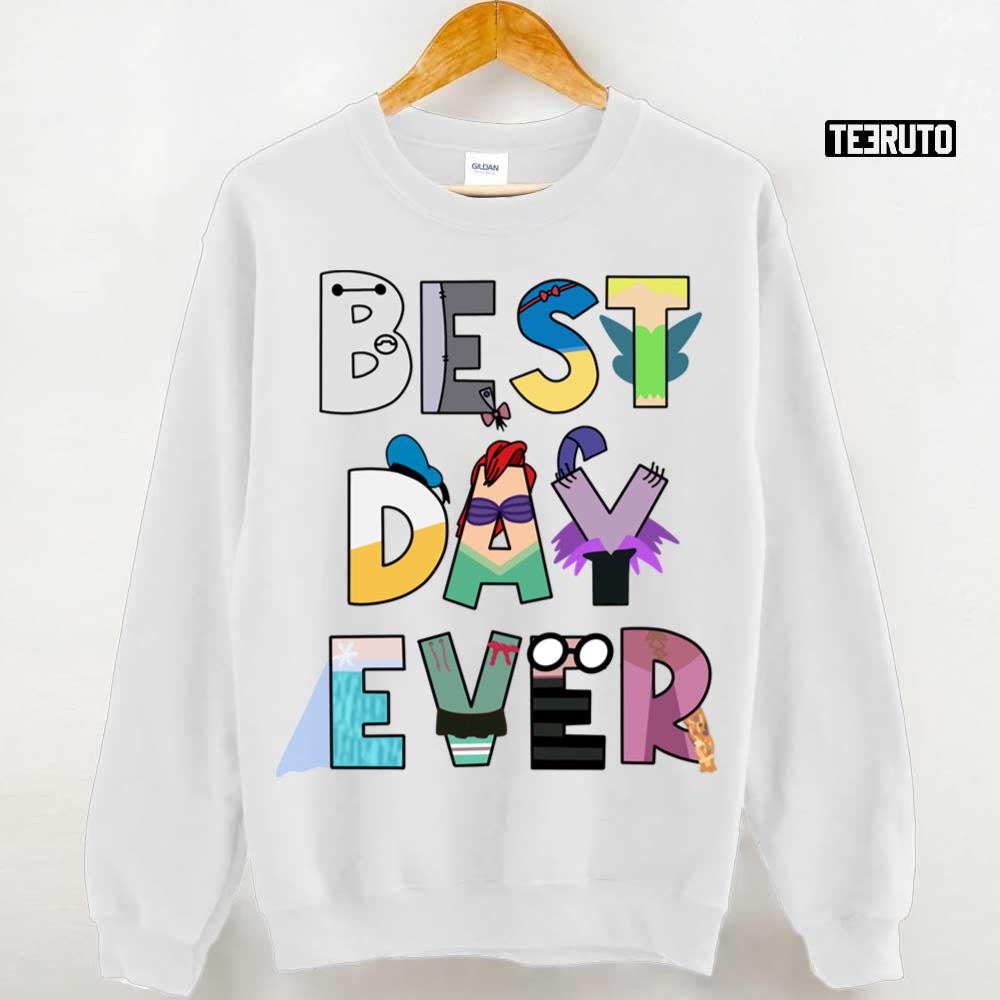 Best Day Ever Characters Big Hero Cartoon Unisex Sweatshirt