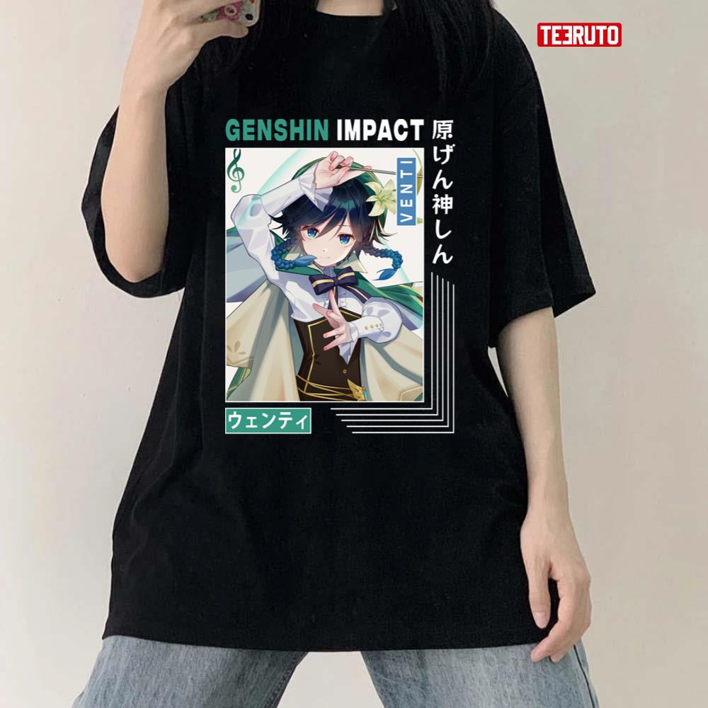 Best Venti Genshin Impact Venti Artwork Unisex T-Shirt