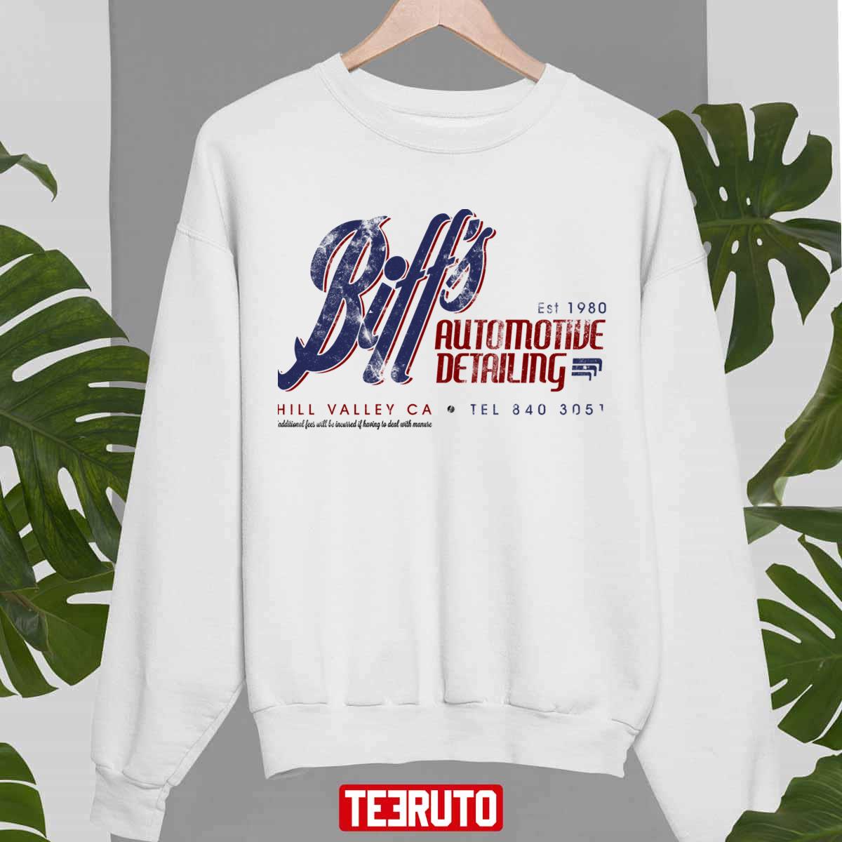 Biff’s Auto Detailing Retro Design Back In The Future Movies Unisex Sweatshirt
