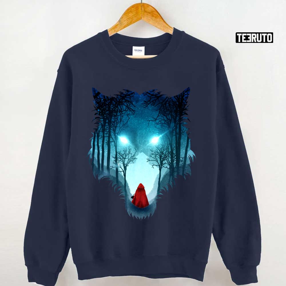 Big Bad Wolf Grimms’ Fairy Tales Dark Version Art Unisex Sweatshirt