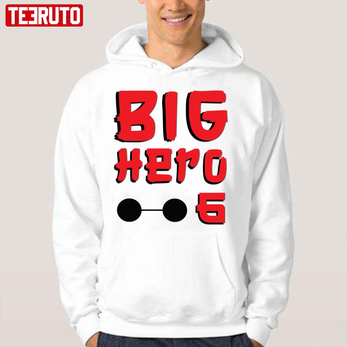 Big Hero 6 Baymax Glasses Design Unisex Hoodie