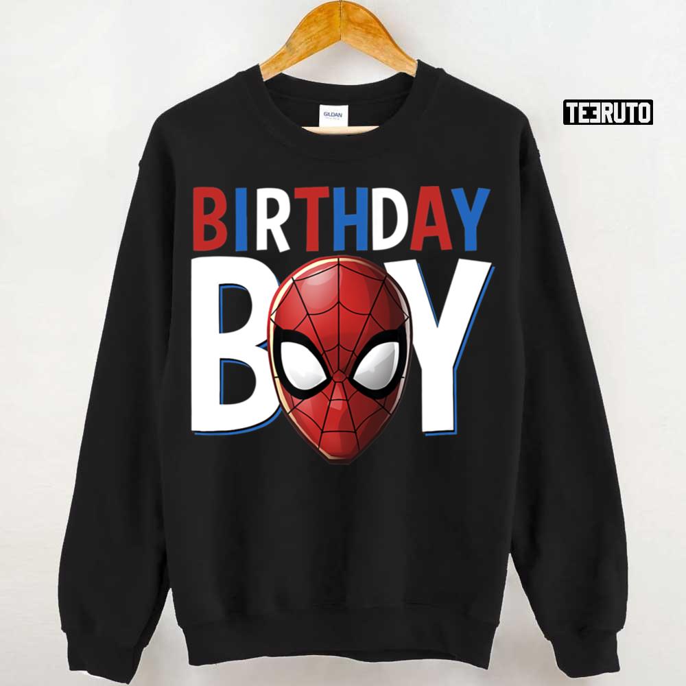 Birthday Boy Spider Guys Spiderman Marvel Unisex Sweatshirt