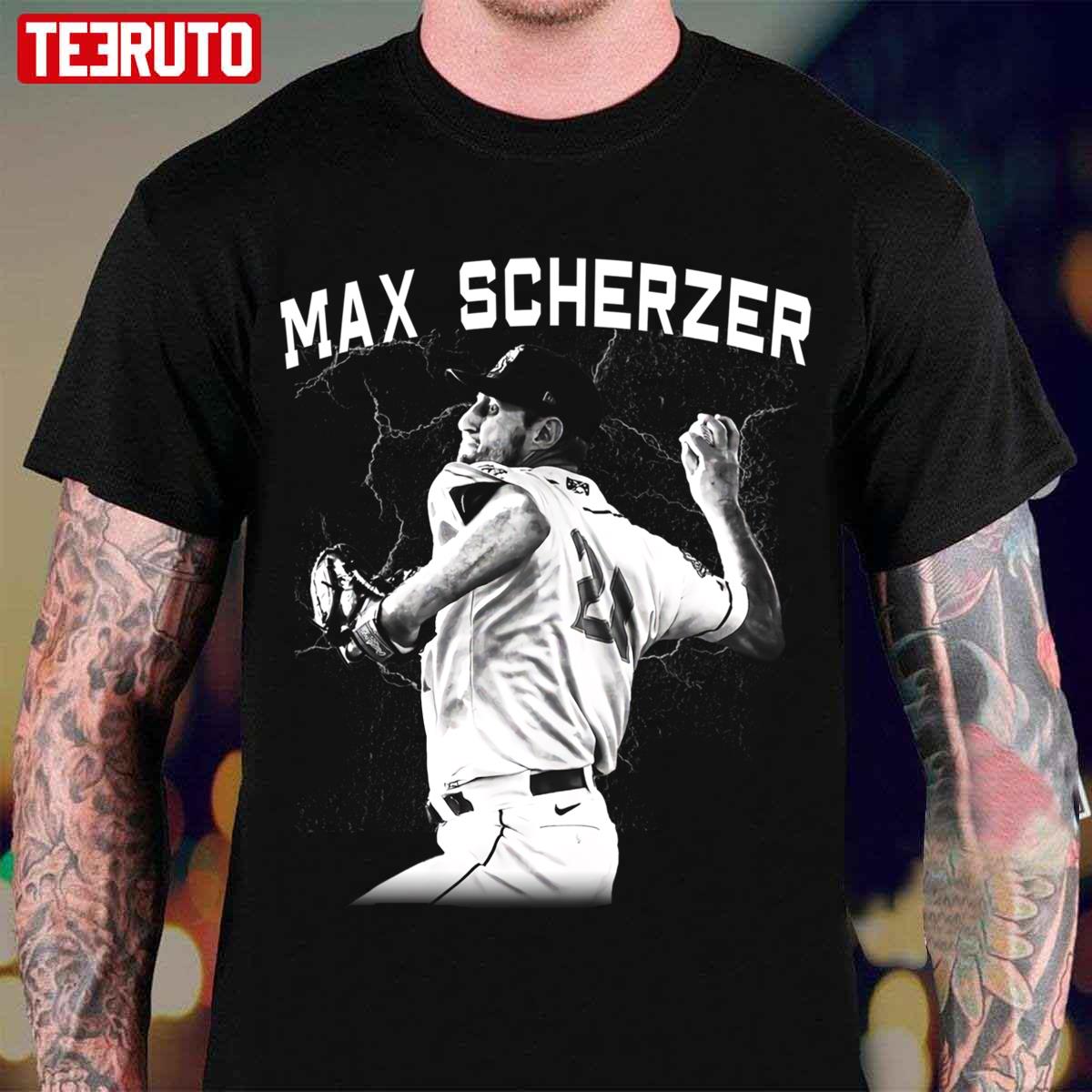 Black And White Art Max Scherzer Baseball Unisex T-Shirt
