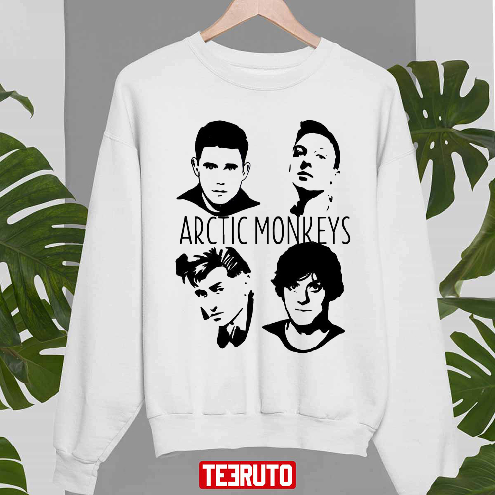 Black And White Design Arctic Monkeys Band Unisex Sweatshirt