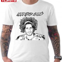 Black And White Design Marco Simoncelli ‘super Sic’ Motorcycle Legend Unisex T-Shirt