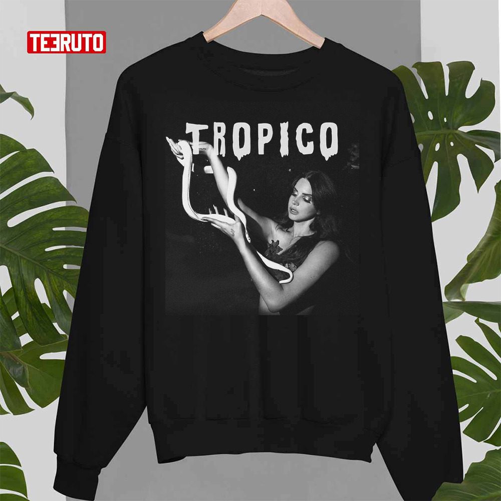 Black Design Tropical Lana Del Rey Unisex Sweatshirt