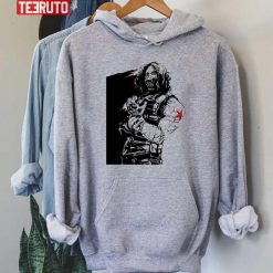 Black Fanart Marvel Bucky Barnes 90’s Unisex Hoodie