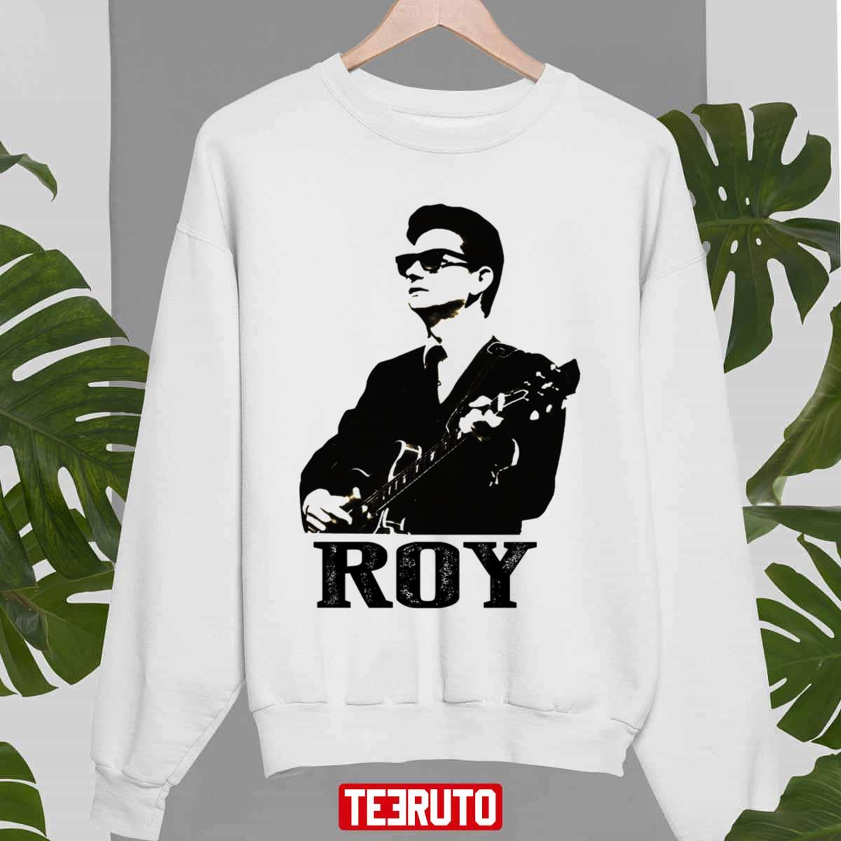 Black Stencil Music Guitarist Roy Orbison Unisex Sweatshirt