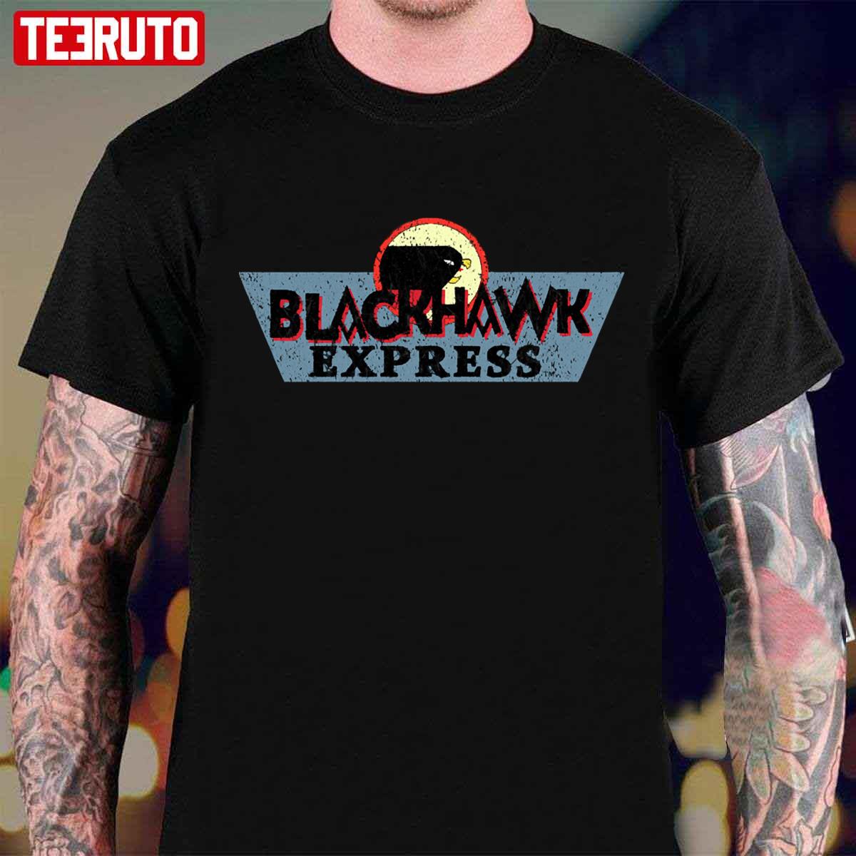 Blackhawk Express Distressed Design Unisex T-Shirt