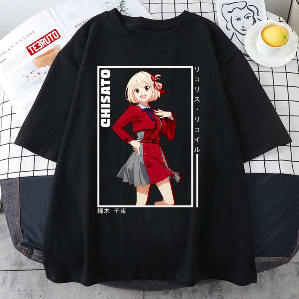 Blonde Hair Chisato Anime Lycoris Recoil Unisex T-shirt